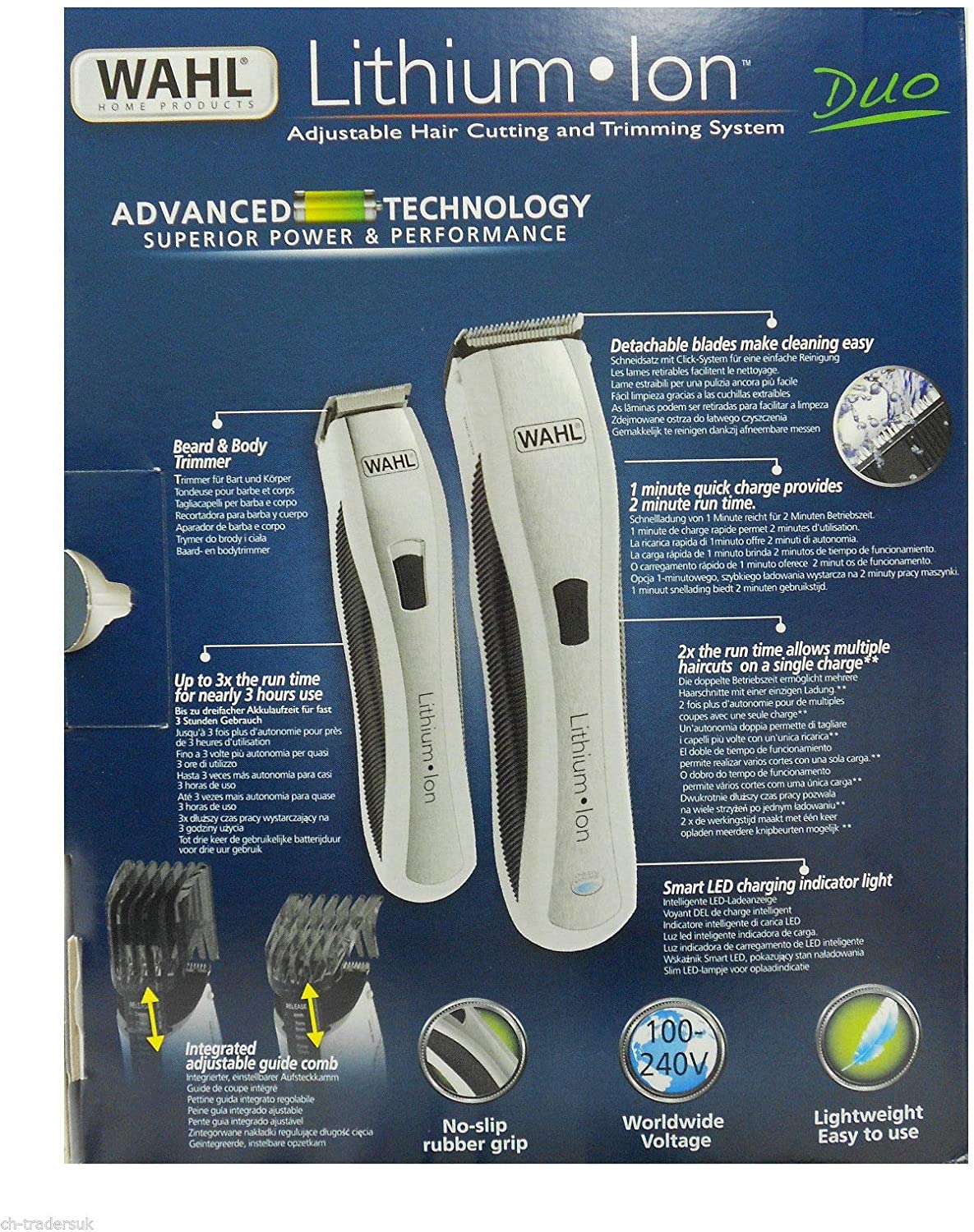 Wahl Lithium Ion Vario Precision Clipper for Men 1481-0466