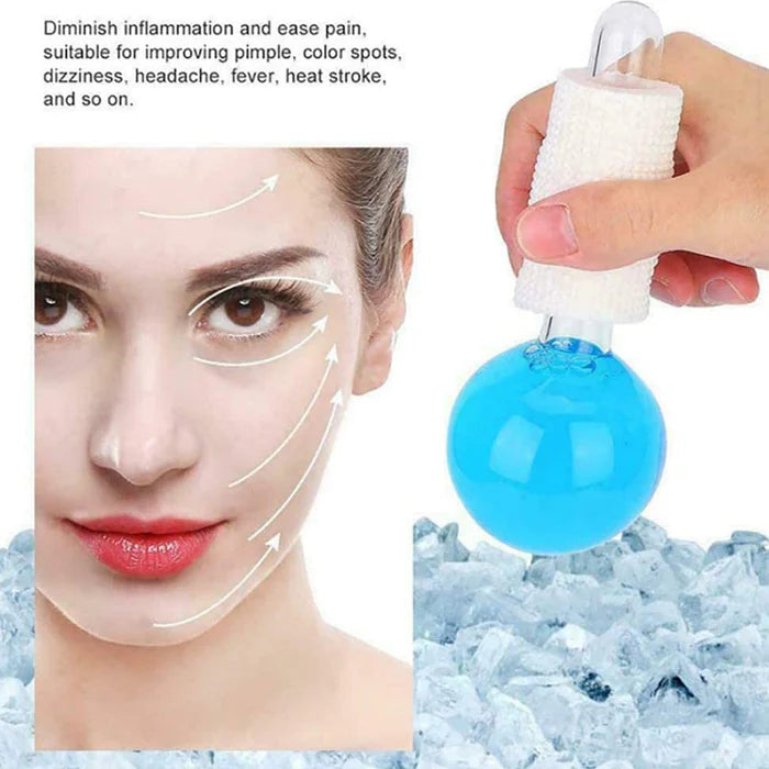 Ice Ball Facial Massager Face Roller and Crystal Eye Massager