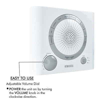 Sleep Therapy Sound Machine with 8 High-Fidelity Soothing Sounds for Sleep, Anxiety, Stress Relief, Battery or Adapter Power, 3 Auto-Off Timer Options