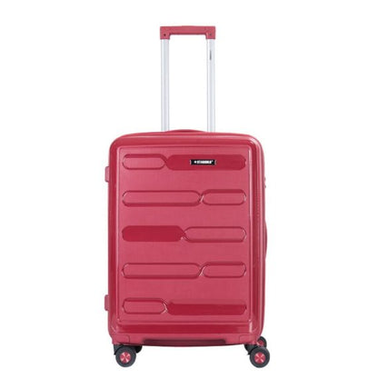 STARGOLD PP Hard Side Luggage Trolley Wine Red Set OF 3 Pieces Bag 360° Double Spinner Wheels With TSA Lock, SG-PP65