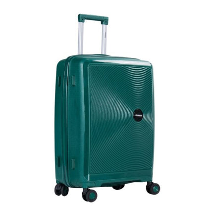 STARGOLD PP Hard Side Luggage Trolley Dark Green Set OF 3 Pieces Bag 360° Double Spinner Wheels With TSA Lock, SG-PP64