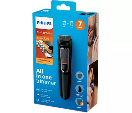 Philips Body Groomer series 3000 7-in-1, Face and Hair MG3720/33