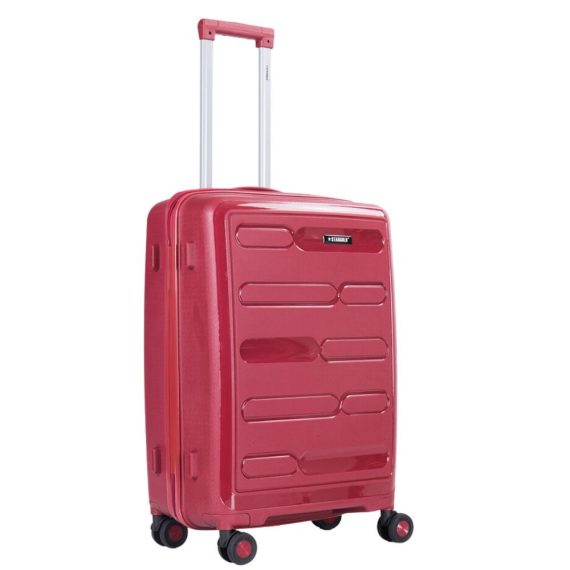 STARGOLD PP Hard Side Luggage Trolley Wine Red Set OF 3 Pieces Bag 360° Double Spinner Wheels With TSA Lock, SG-PP65
