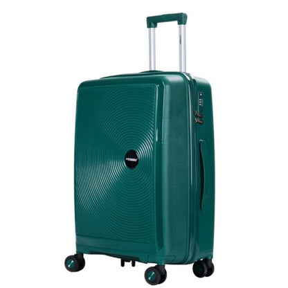 STARGOLD PP Hard Side Luggage Trolley Dark Green Set OF 3 Pieces Bag 360° Double Spinner Wheels With TSA Lock, SG-PP64