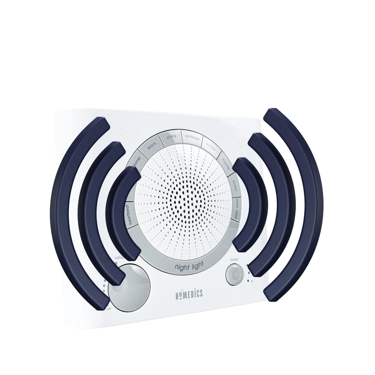 Sleep Therapy Sound Machine with 8 High-Fidelity Soothing Sounds for Sleep, Anxiety, Stress Relief, Battery or Adapter Power, 3 Auto-Off Timer Options