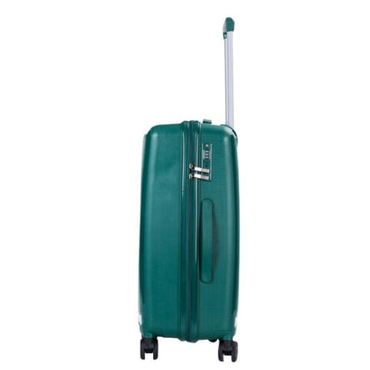 STARGOLD PP Hard Side Luggage Trolley Dark Green Set OF 3 Pieces Bag 360° Double Spinner Wheels With TSA Lock, SG-PP64