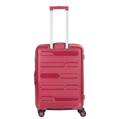 STARGOLD PP Hard Side Luggage Trolley Wine Red Set OF 3 Pieces Bag 360° Double Spinner Wheels With TSA Lock, SG-PP65