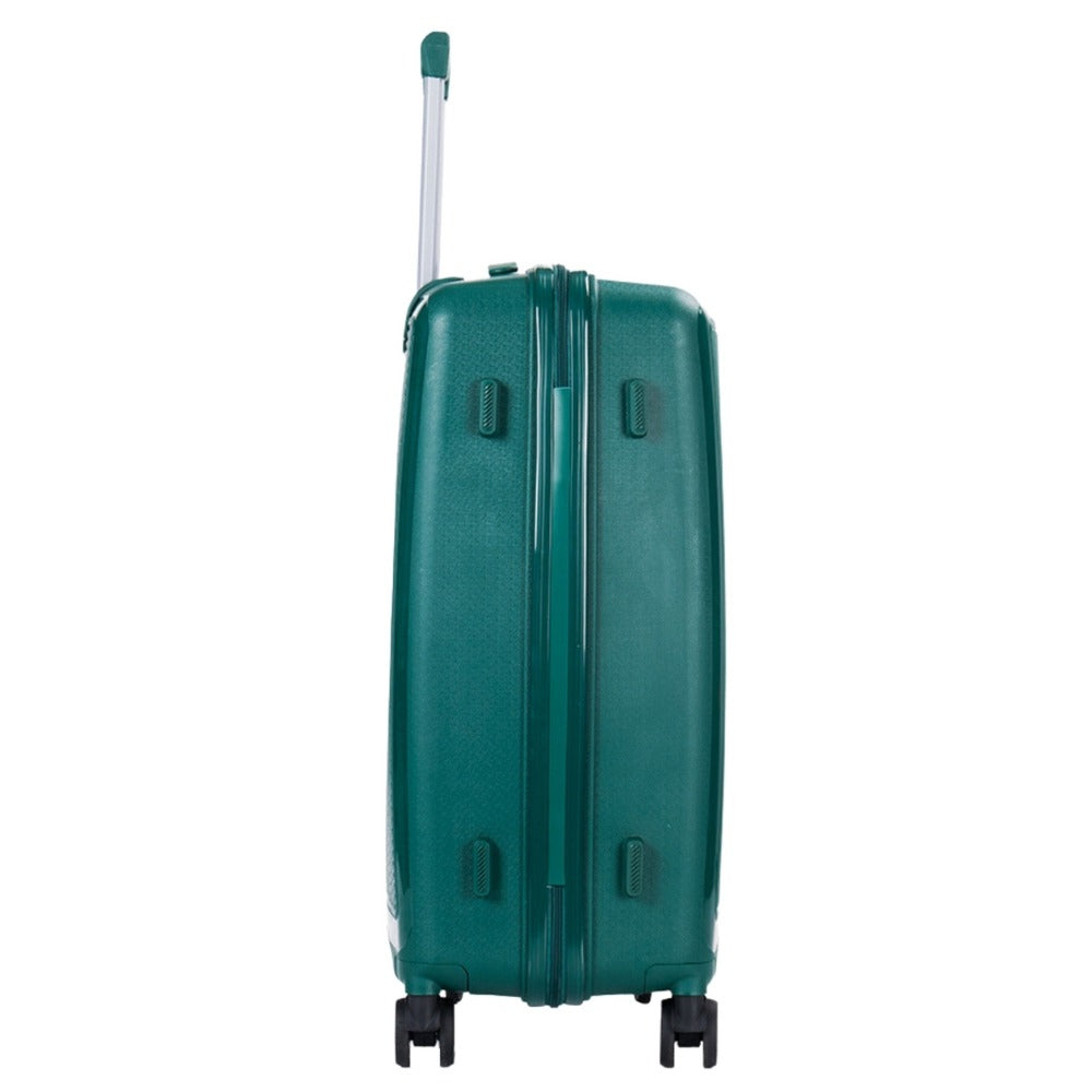 STARGOLD PP Hard Side Luggage Trolley Dark Green Set OF 3 Pieces Bag 360° Double Spinner Wheels With TSA Lock, SG-PP64