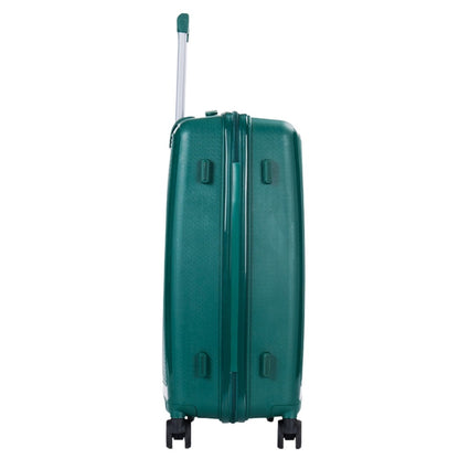 STARGOLD PP Hard Side Luggage Trolley Dark Green Set OF 3 Pieces Bag 360° Double Spinner Wheels With TSA Lock, SG-PP64