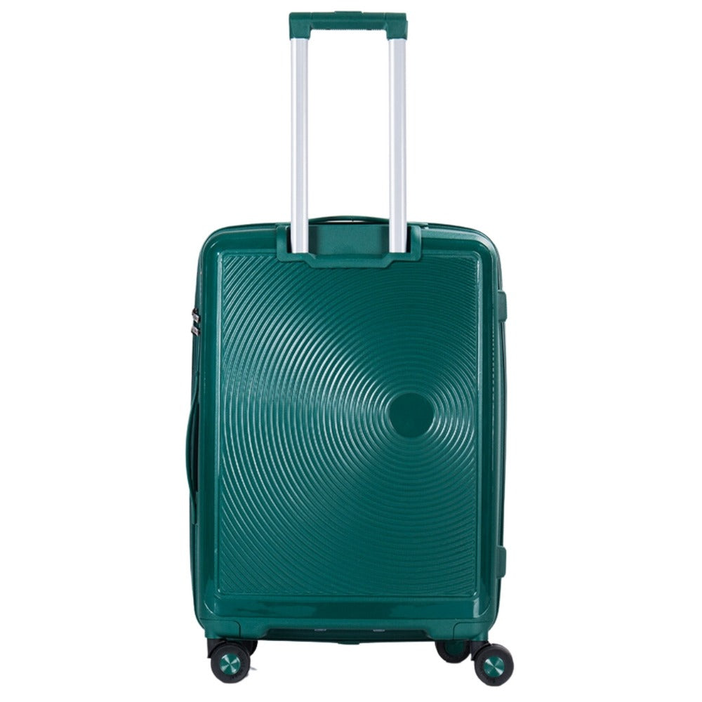 STARGOLD PP Hard Side Luggage Trolley Dark Green Set OF 3 Pieces Bag 360° Double Spinner Wheels With TSA Lock, SG-PP64