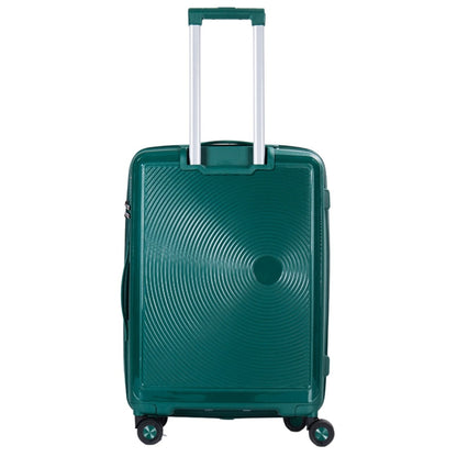 STARGOLD PP Hard Side Luggage Trolley Dark Green Set OF 3 Pieces Bag 360° Double Spinner Wheels With TSA Lock, SG-PP64