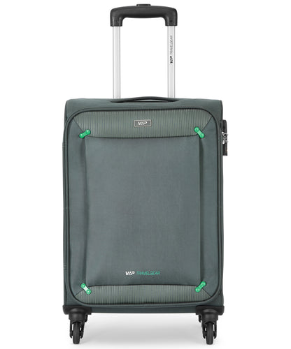 VIP 4 Wheel Soft Casing Medium Check-In Luggage Trolley 69cm Grey STAPPL69GR