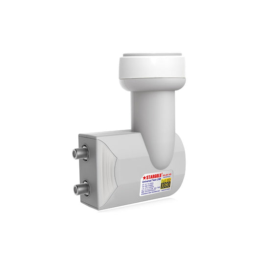 STARGOLD Universal High Efficiency 70dB Digital Satellite Dish KU-TWIN LNB For Satellite TV, SG-201HD