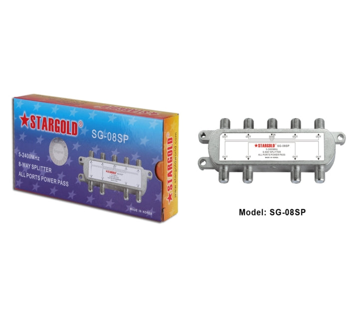 Stargold 1X8 Splitter TV Cable SG-08SP