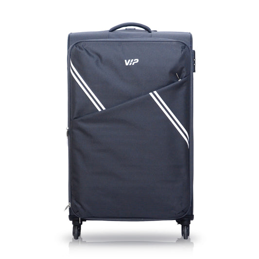 VIP VERONA 69cm 4 Wheel Expandable Medium Soft Trolley Grey VERONA69GR