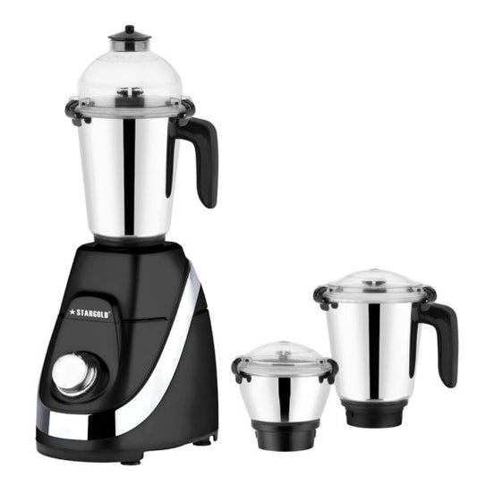 Stargold Mixer Grinder 3 In 1 Stainless Steel 3 Jar Body Blender 850W Powerful Motor Juicer Grinder SG-1384
