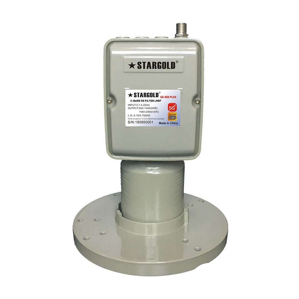 Stargold C Band Satellite LNB With 5G Filter High Performance Anti Wimax C BAND LNB F, Image Rejection 45 DB SG-850 PLUS