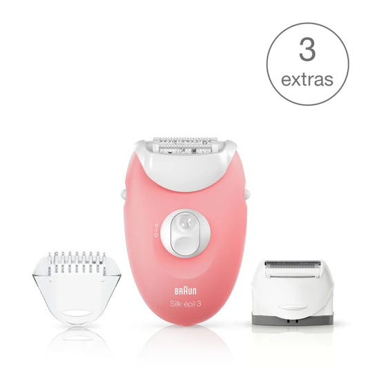 Braun Silk-épil 3 3-440 Epilator with 3 extras incl. shaver head 4210201226000