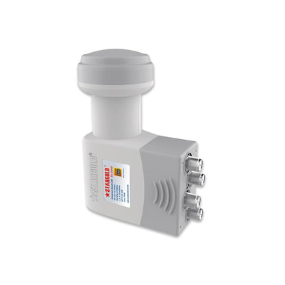 STARGOLD Universal High Efficiency 70dB Digital Satellite Dish KU-QUAD LNB For Satellite TV, SG-330HD