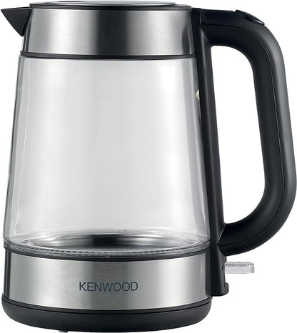 Kenwood Kettle, Glass, 2200W, 1.7L, Removable Mesh Filter, ZJG08.000CL, Clear