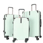 STARGOLD Luggage Trolley 3 PCS Set TPC Hardside 360° Rotational Wheels And TPC Lockable Travel Suitcase, SG-TPC43 Fruit Green