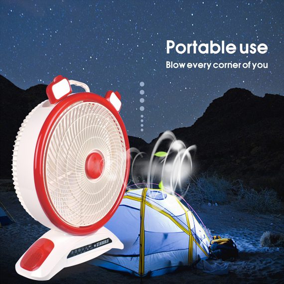 Stargold 14 Inch Rechargeable Table Fan With Remote Control SG-4048