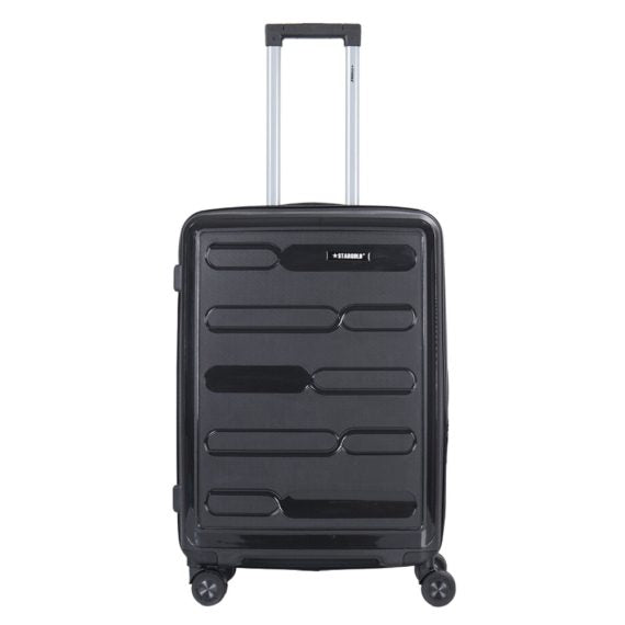 STARGOLD PP Hard Side Luggage Trolley Black Set OF 3 Pieces Bag 360° Double Spinner Wheels With TSA Lock, SG-PP65