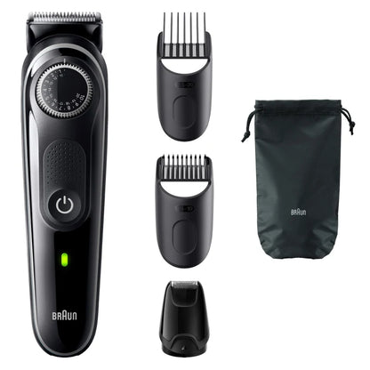 Braun Beard Trimmer 3 BT3440 With Precision Wheel, 4 styling tools, 80min runtime, Grey 4210201447931