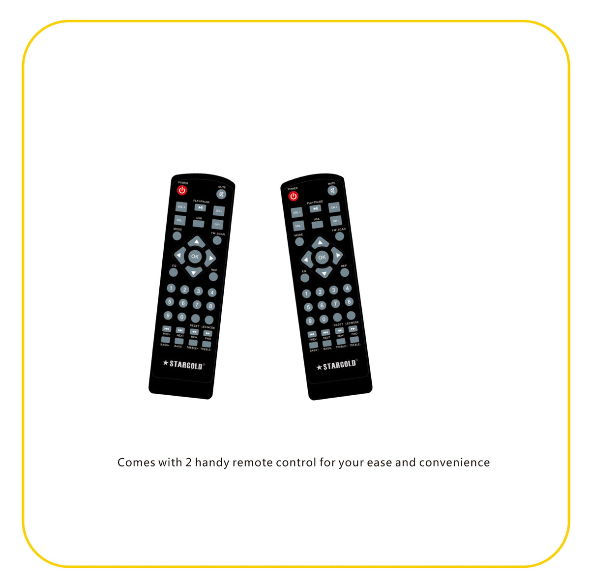 Stargold Remote Control 2.1 Channel Multimedia Speaker System SG-G2022