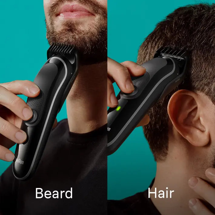 Braun 8-in-1 Style Kit 3 MGK3440 beard, hair. With 80min runtime, pouch, grey 4210201446835