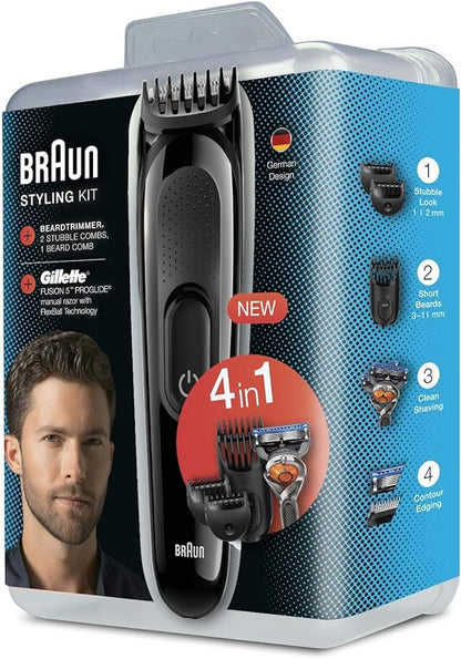 Braun SK3000 Styling Kit 4 in 1 Beard Trimmer For Men 4210201238577