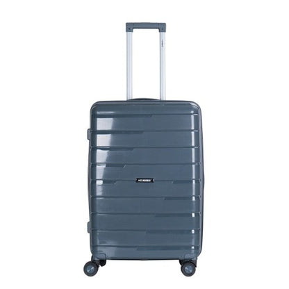 STARGOLD Luggage Trolley PP HardSide 3 PCS Set Suitcase Bag With TSA Lock 360° Rotating Wheels Travel Suitcase, SG-PP68 GREY