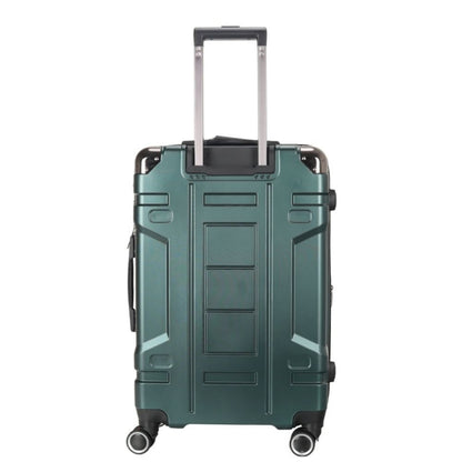 STARGOLD Luggage Trolley 3 PCS Set TPC Hardside 360° Rotational Wheels And TPC Lockable Travel Suitcase, SG-TPC44 Dark Green