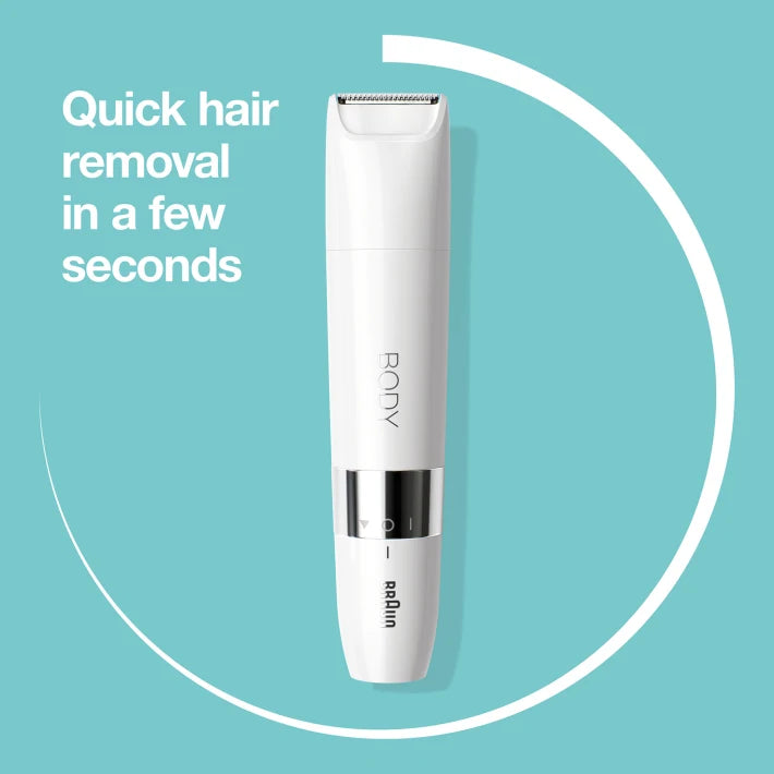 Braun Body Mini Trimmer BS1000 Wet & Dry with trimming comb, white 4210201330073