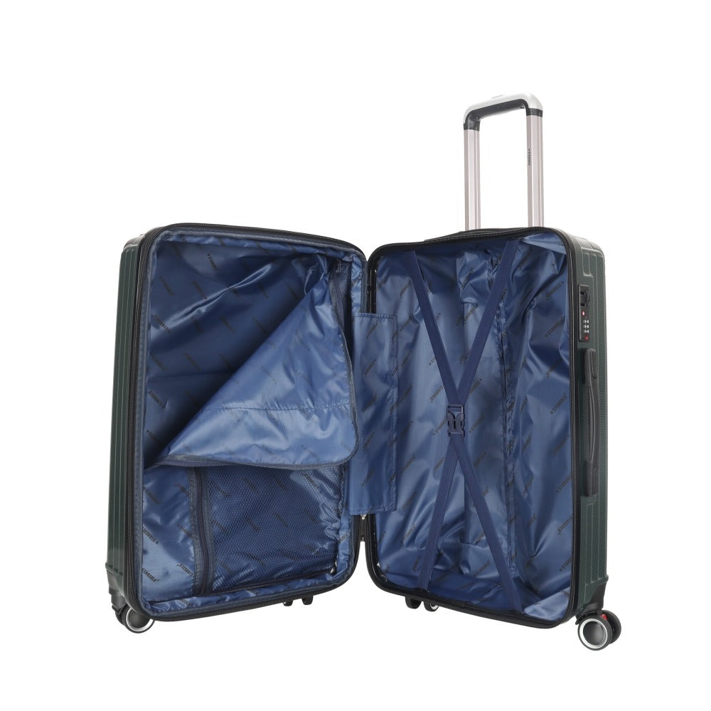 STARGOLD Luggage Trolley 3 PCS Set TPC Hardside 360° Rotational Wheels And TPC Lockable Travel Suitcase, SG-TPC41