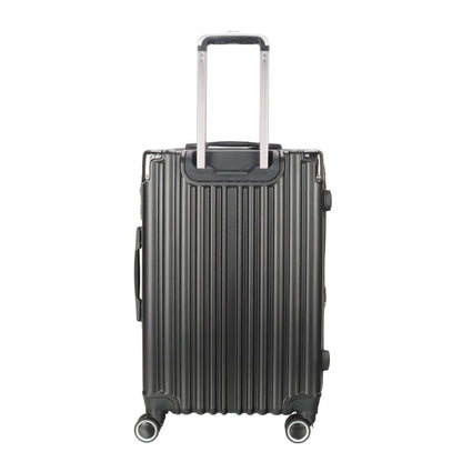 STARGOLD Luggage Trolley 3 PCS Set TPC Hardside 360° Rotational Wheels And TPC Lockable Travel Suitcase, SG-TPC43 Black