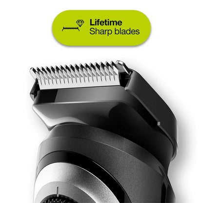 Braun Beard Trimmer 5 for Face and Hair, Black/Silver with precision dial, and Gillette Fusion5 ProGlide razor, BT5260 4210201283546