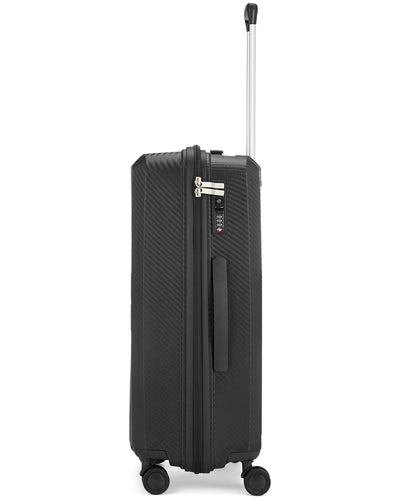 VIP 4 Wheel Hard Casing Trolley 65cm Black XLITE65BLK
