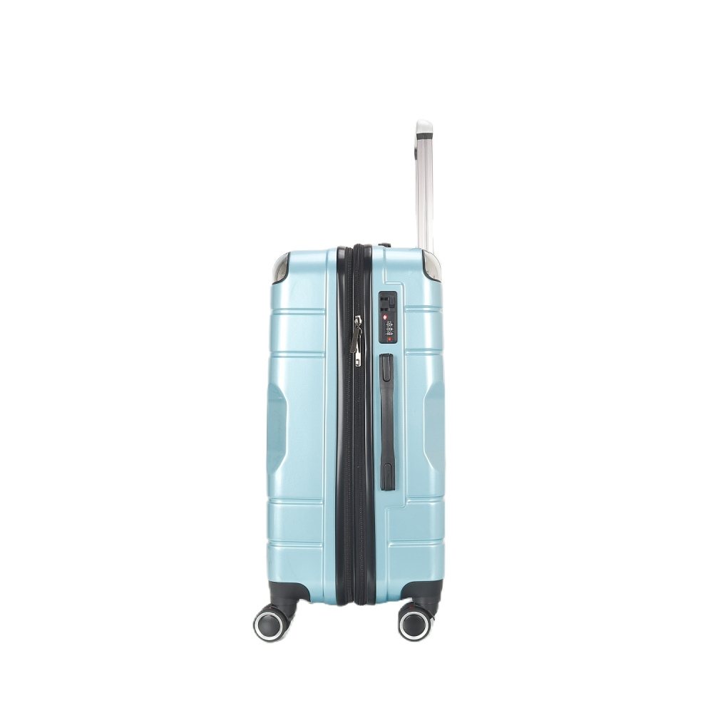 STARGOLD Luggage Trolley 3 PCS Set TPC Hardside 360° Rotational Wheels And TPC Lockable Travel Suitcase, SG-TPC42