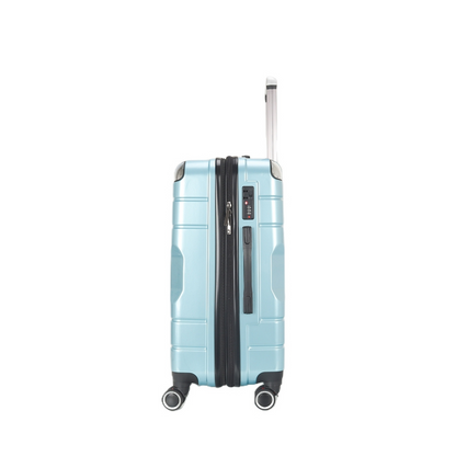 STARGOLD Luggage Trolley 3 PCS Set TPC Hardside 360° Rotational Wheels And TPC Lockable Travel Suitcase, SG-TPC42