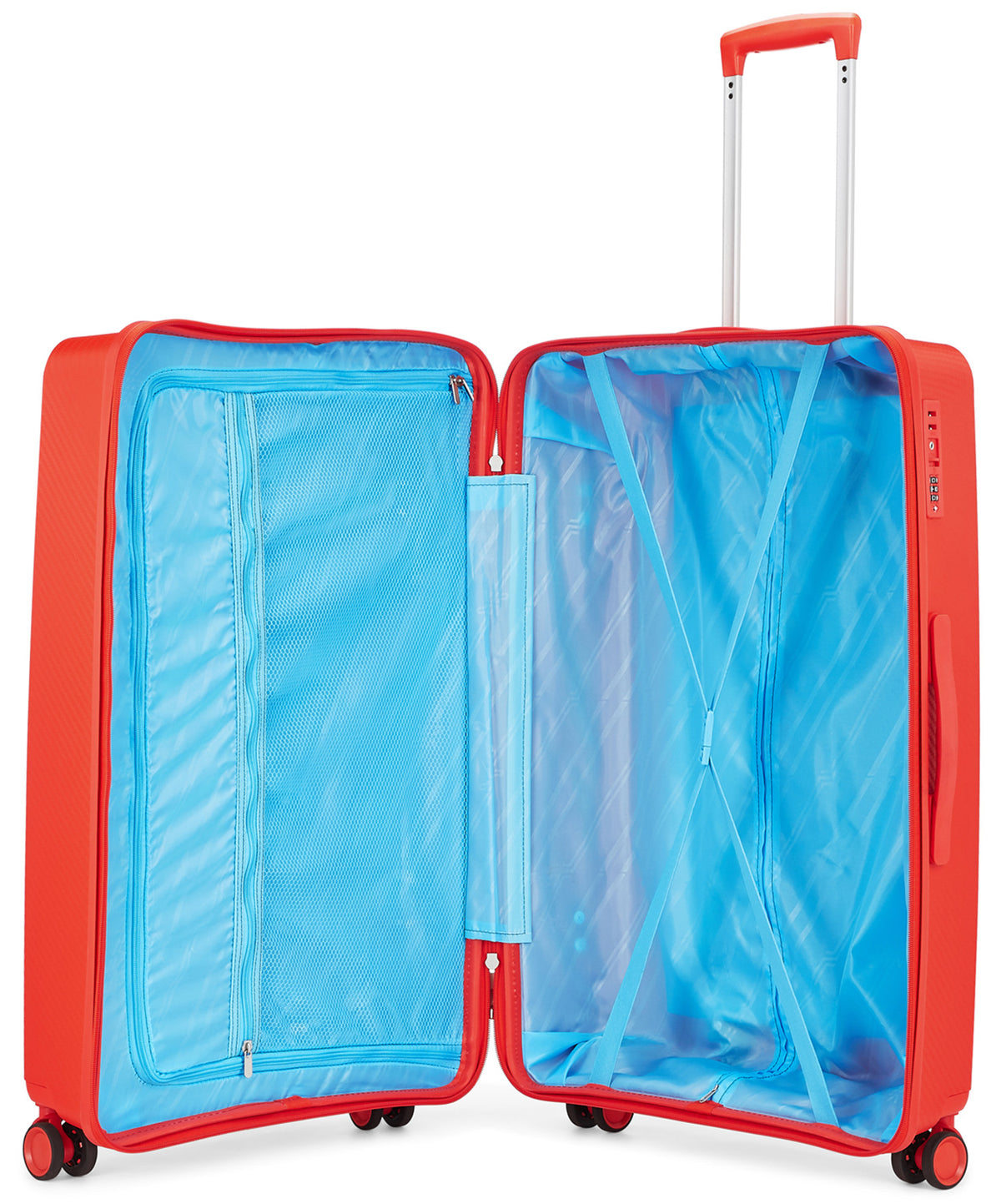 VIP 4 Wheel Hard Casing Trolley 65cm Red XLITE65RED