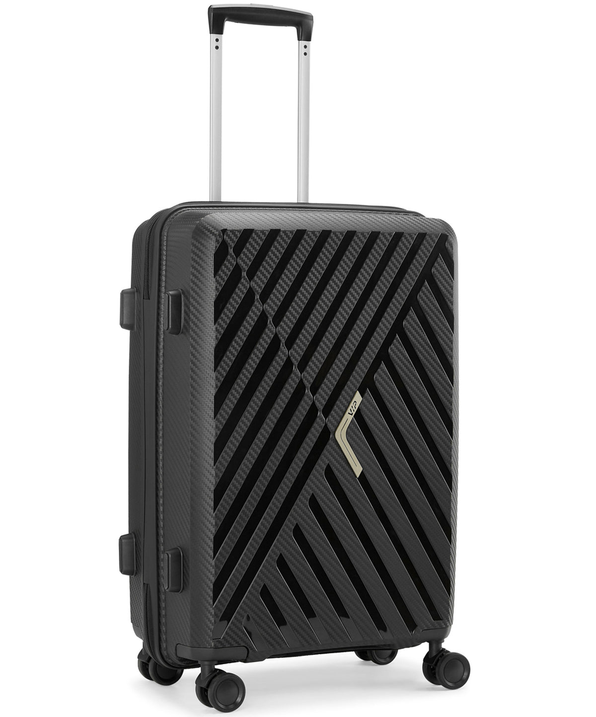 VIP 4 Wheel Hard Casing Trolley 65cm Black XLITE65BLK