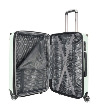 STARGOLD Luggage Trolley 3 PCS Set TPC Hardside 360° Rotational Wheels And TPC Lockable Travel Suitcase, SG-TPC43 Fruit Green