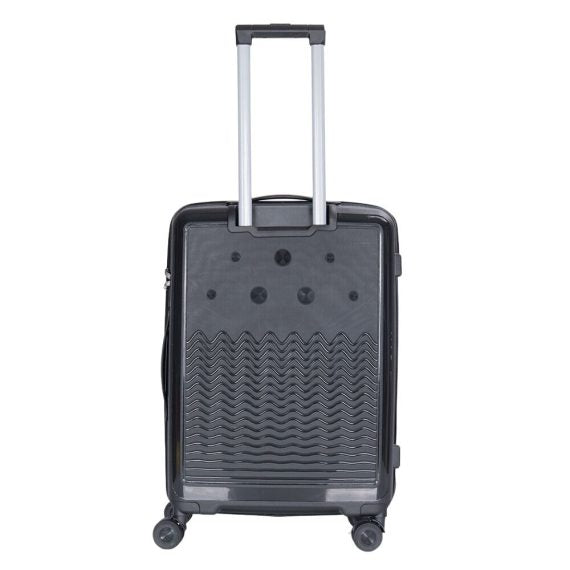 STARGOLD Luggage Trolley PP HardSide 3 PCS Set Suitcase Bag With TSA Lock 360° Rotating Wheels Travel Suitcase, SG-PP69 Black
