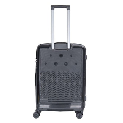 STARGOLD Luggage Trolley PP HardSide 3 PCS Set Suitcase Bag With TSA Lock 360° Rotating Wheels Travel Suitcase, SG-PP69 Black