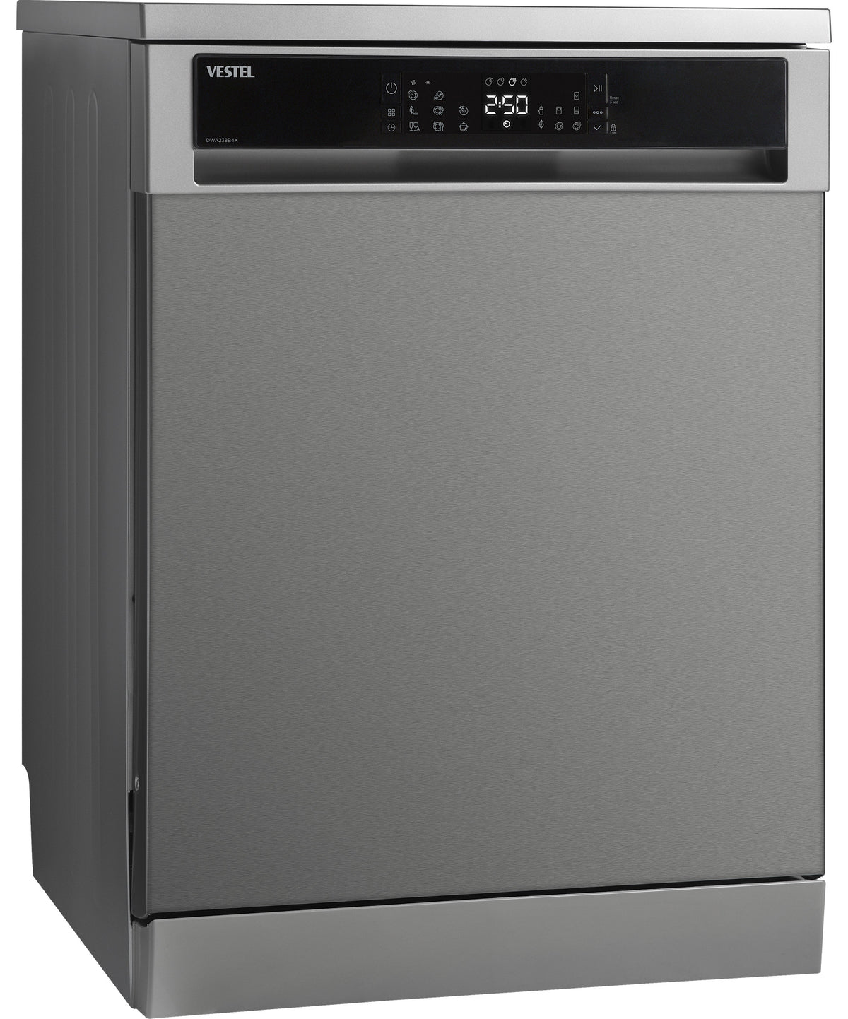 Vestel 14 Plate Dishwasher 8 PGM Silver DWA238B4X