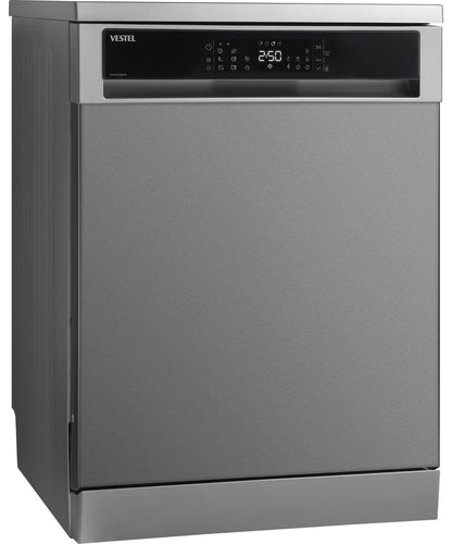 Vestel 14 Plate Dishwasher 8 PGM Silver DWA238B4X