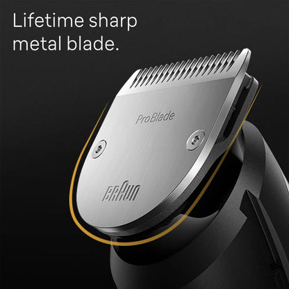 Braun Pro Beard Trimmer 9 BT9420 With ProBlade, ProWheel, Lock, 10 barbering tools, 180min runtime, Grey  4210201448433