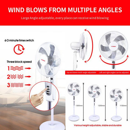 Stargold 16 Inch 60w Pedestal Stand Fan 3D SG-4041