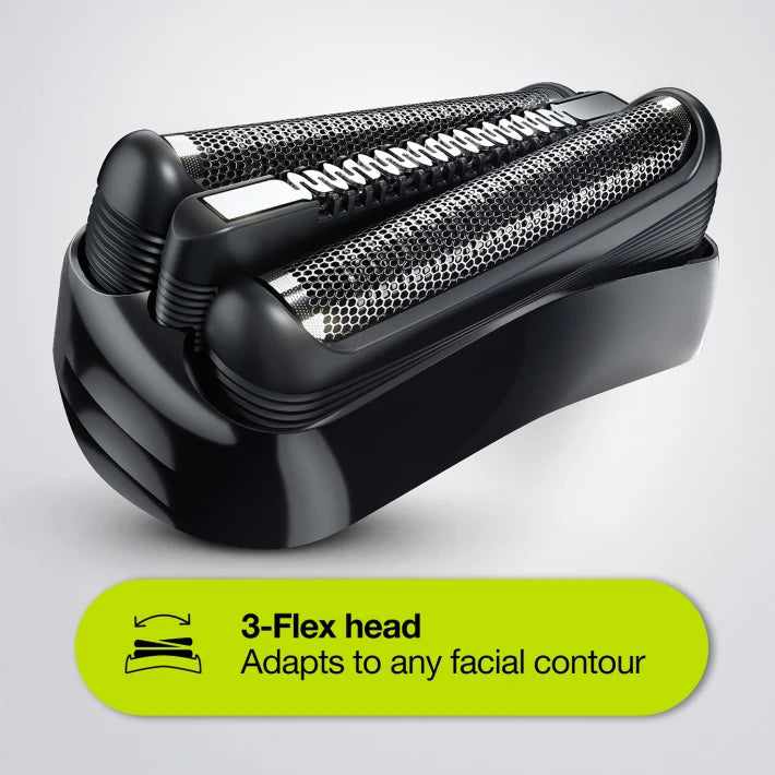 Braun Series 3 Shave & Style 310BT Wet & Dry Shaver with Trimmer head and 5 combs, black / blue 4210201276425